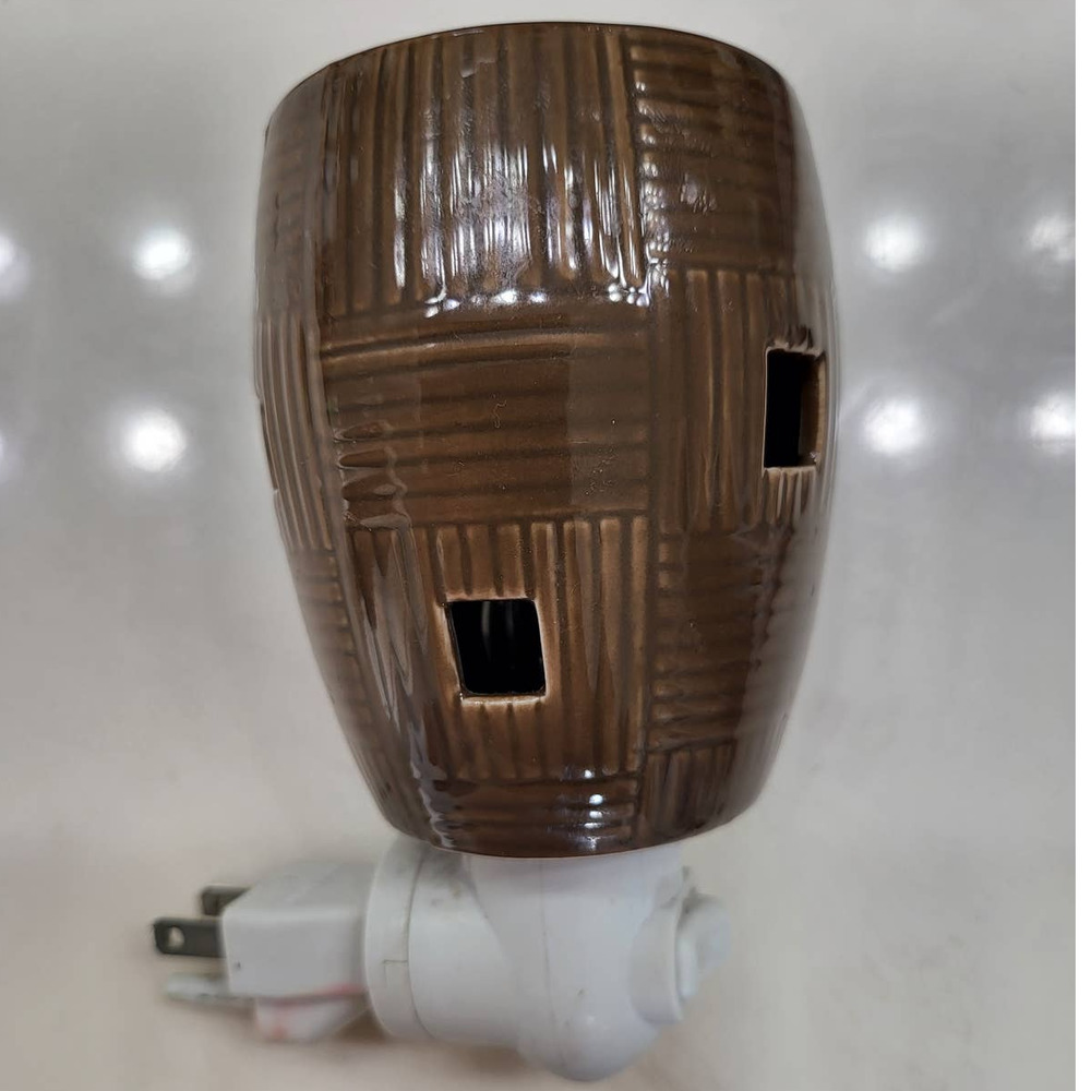 Scentsy Plug In Warmer - Brown with square holes